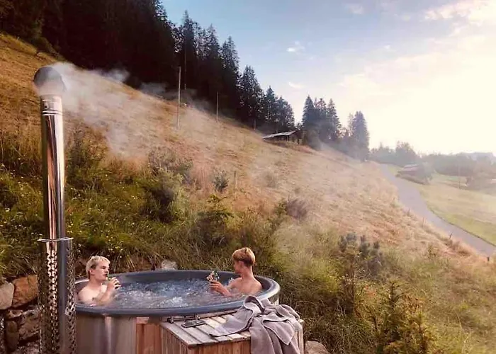 木屋 Boutique Panoramic Views Hot Tub 威尔斯伊格里塞